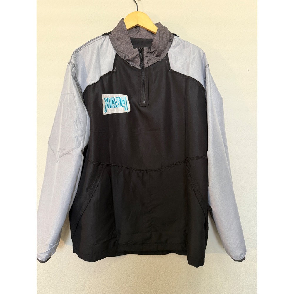 Holloway‎ PEAK Quarter Zip Pullover Jacket Gray Black Adult Large - Picture 16 of 17
